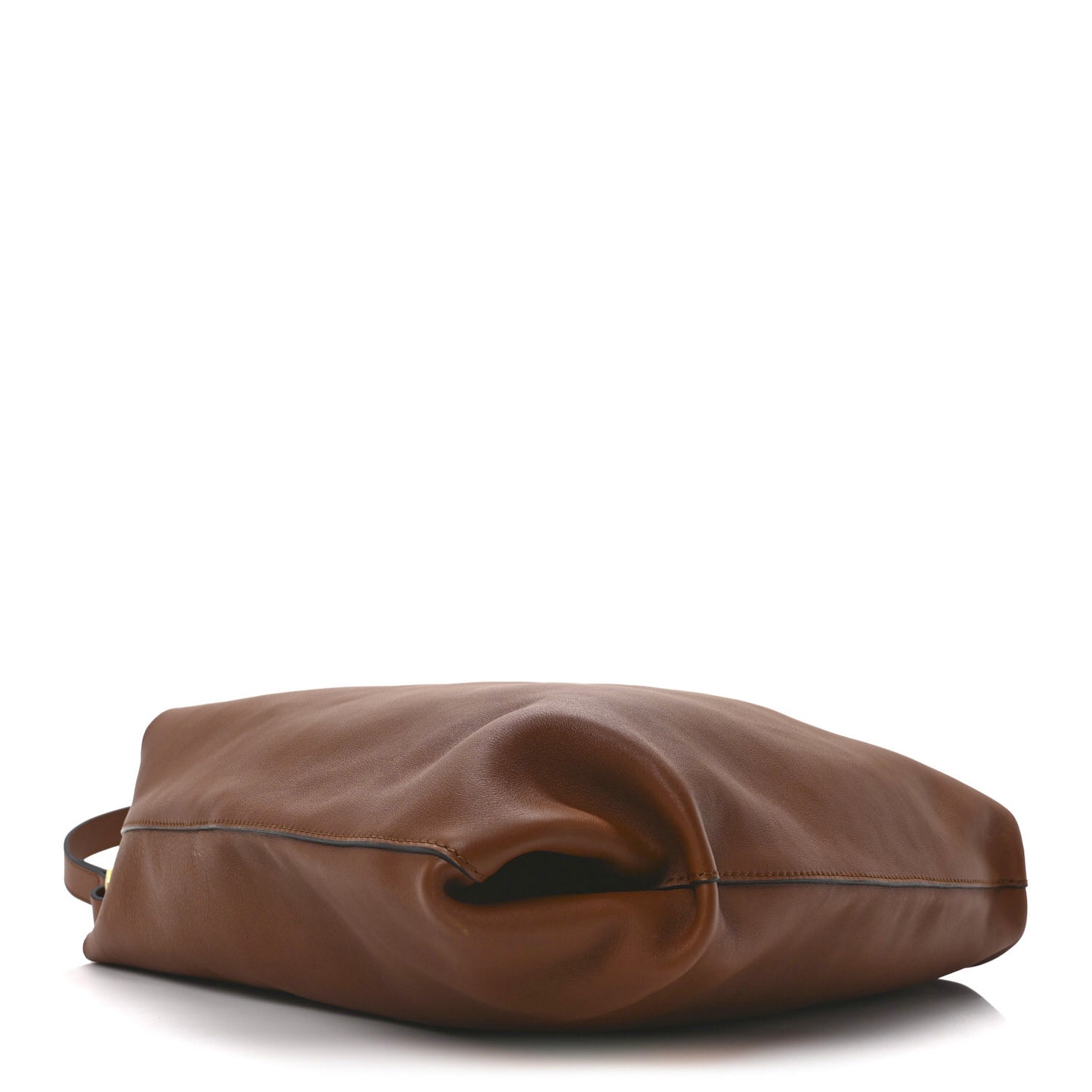 Calfskin Large Grommet Hobo Tan