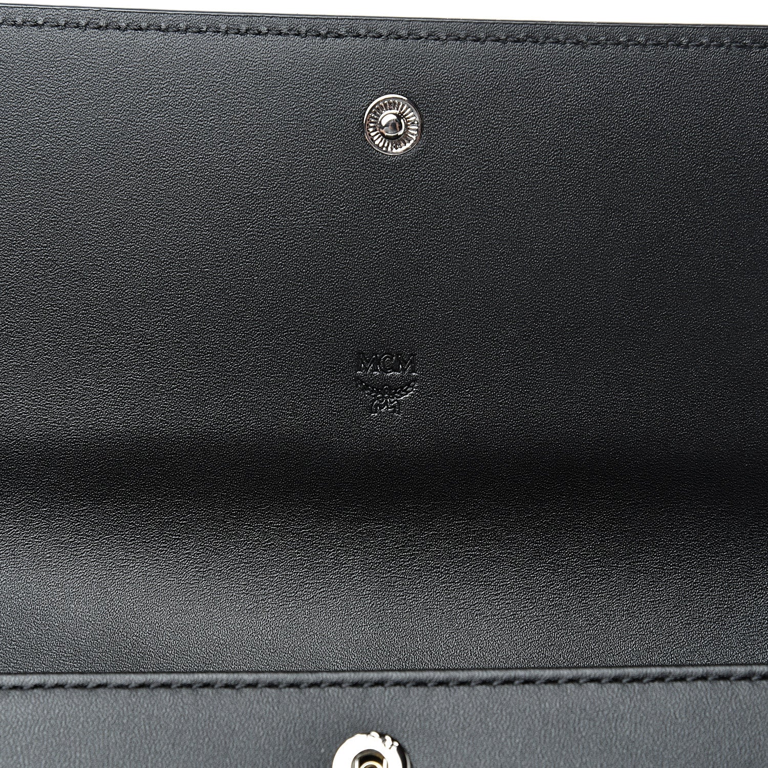 MCM Visetos Continental Flap Wallet Black 5 of 6