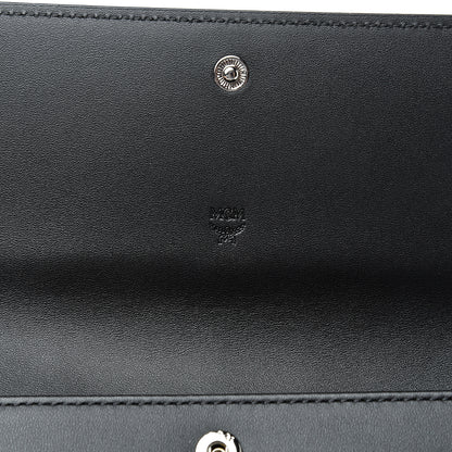 MCM Visetos Continental Flap Wallet Black 5 of 6