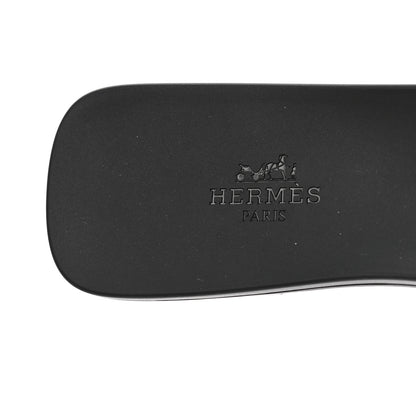Hermes Rubber Aloha Sandals 38 Black 7 of 9