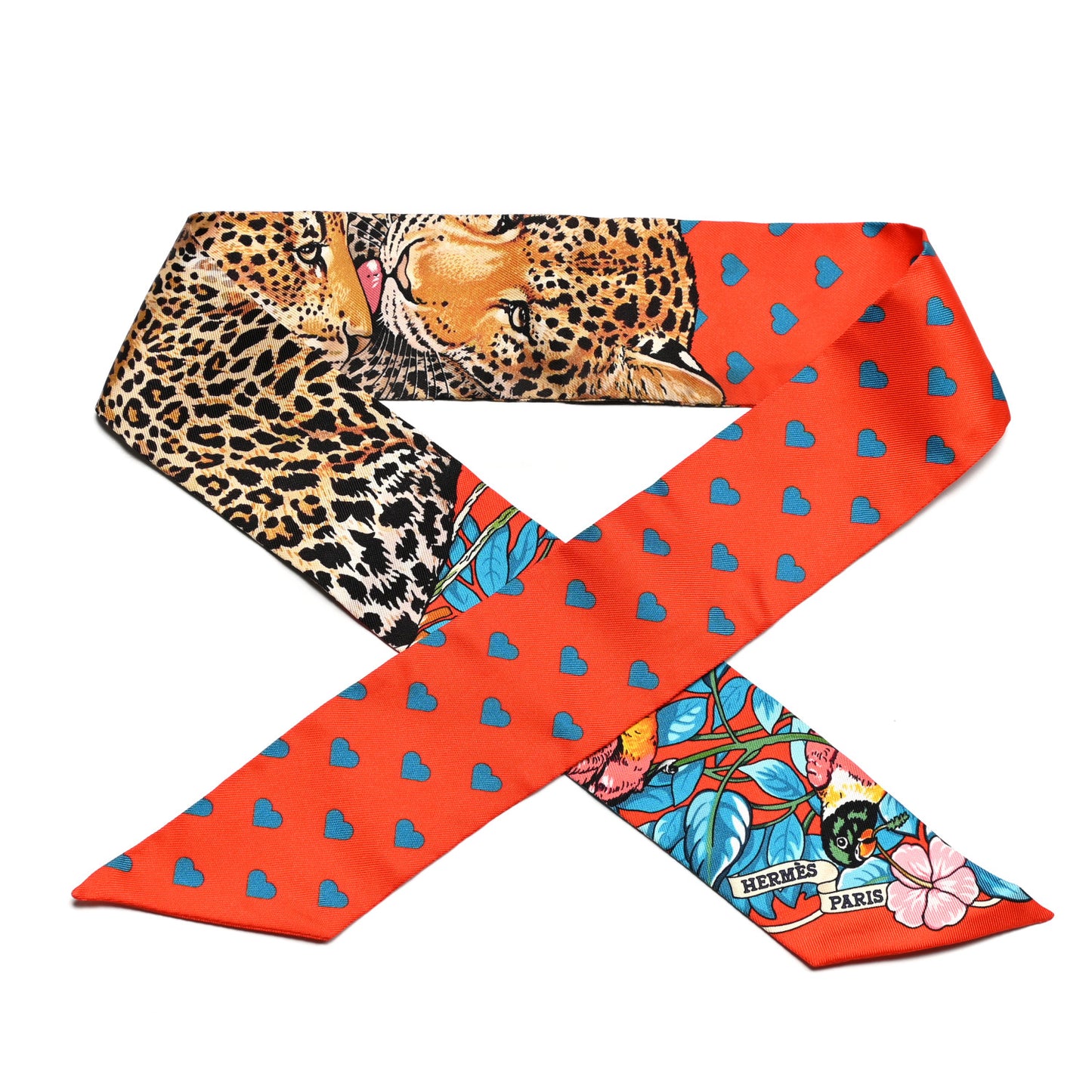Silk Jungle Love Love Twilly Orange Bleu Brun