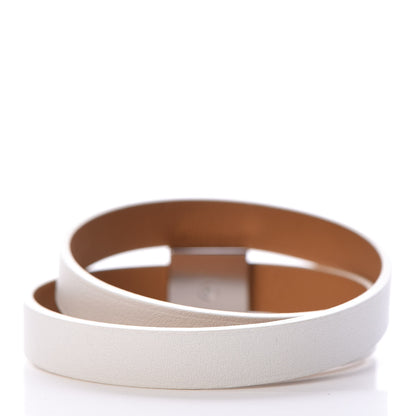 Hermes Swift Medor Infini Double Tour Bracelet T4 White Ocre 3 of 6