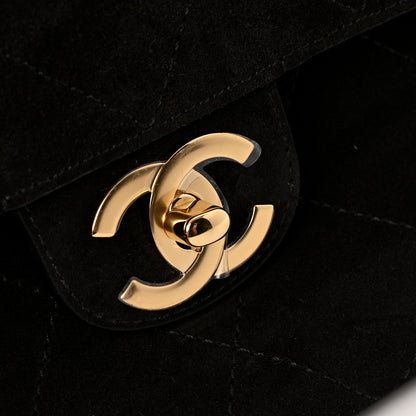 Chanel Suede Calfskin Small Souplissimo Maxi Flap Black 11 of 13