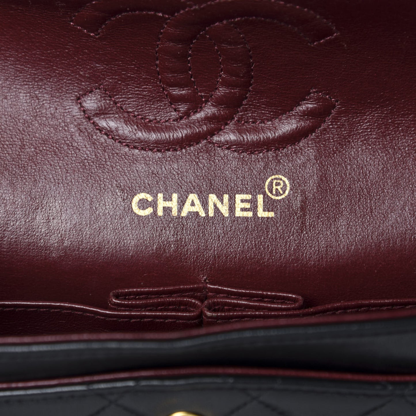 Lambskin Quilted Small Double Flap Black