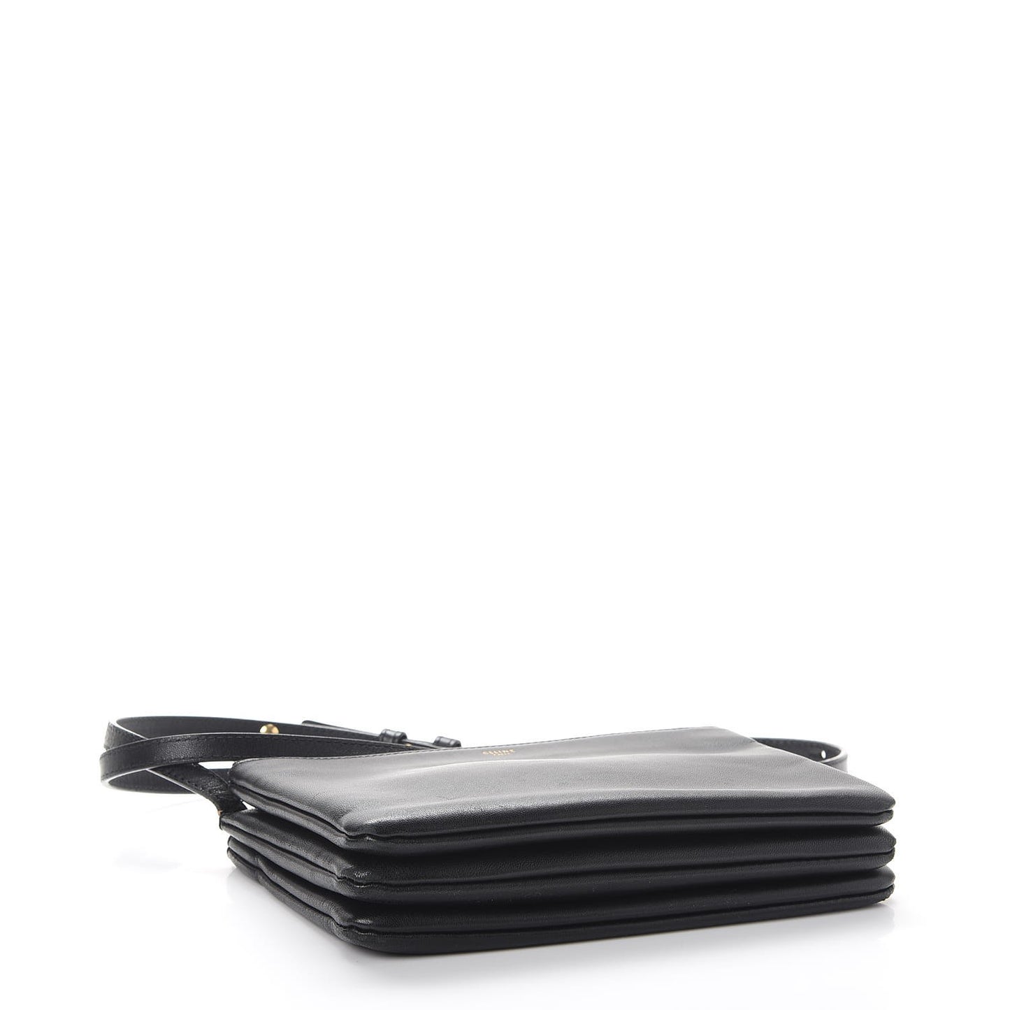 Lambskin Small Trio Crossbody Bag Black