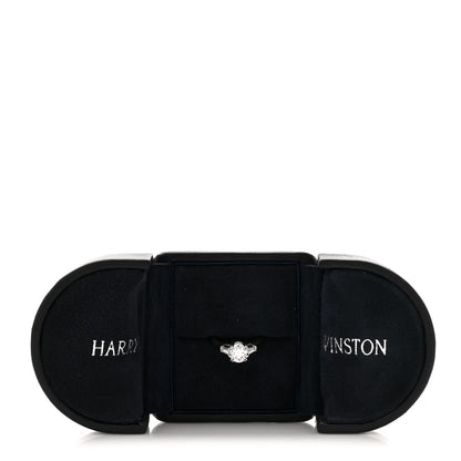 Harry Winston Platinum Diamond 1.02ct Classic Winston Round Brilliant Engagement Ring 50 5.25 6 of 6