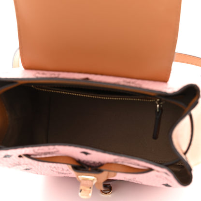 MCM Visetos Small Essential Backpack Soft Pink 5 of 11