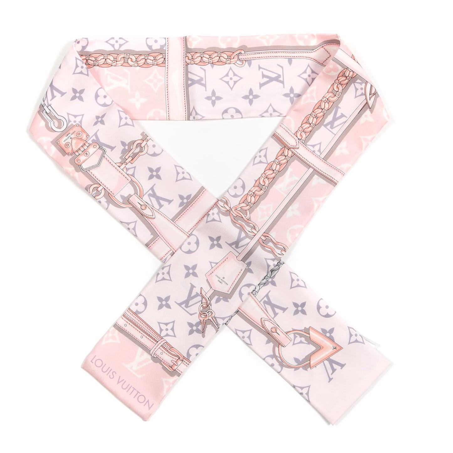 Silk Monogram Confidential Bandeau Light Pink