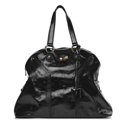 Saint Laurent Patent Oversized Muse Black 1 of 13