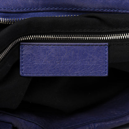 Balenciaga Agneau Giant 21 Silver Hardware Weekender Bleu Lavande 9 of 11