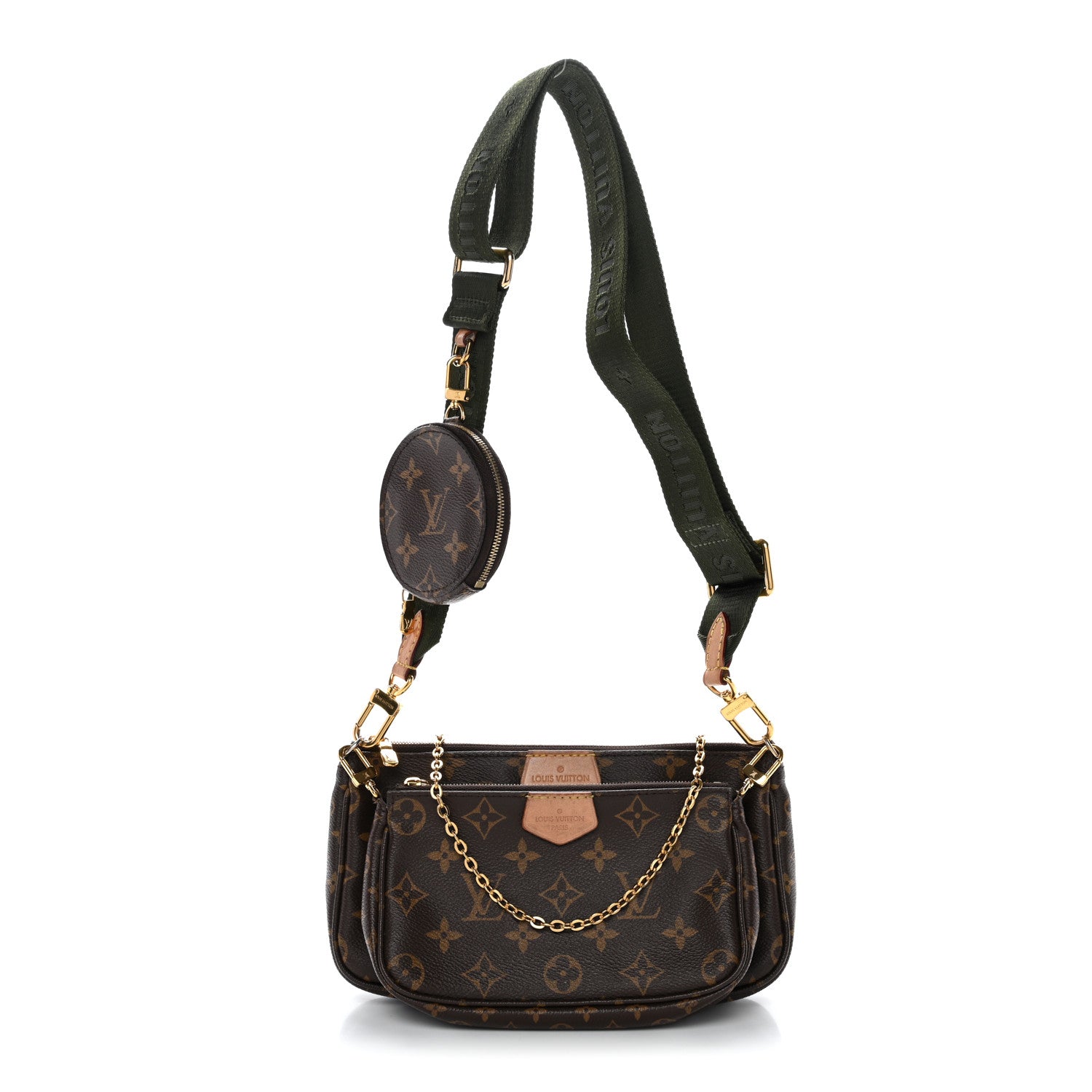 Louis Vuitton Monogram Multi Pochette Accessories Kaki 1 of 12