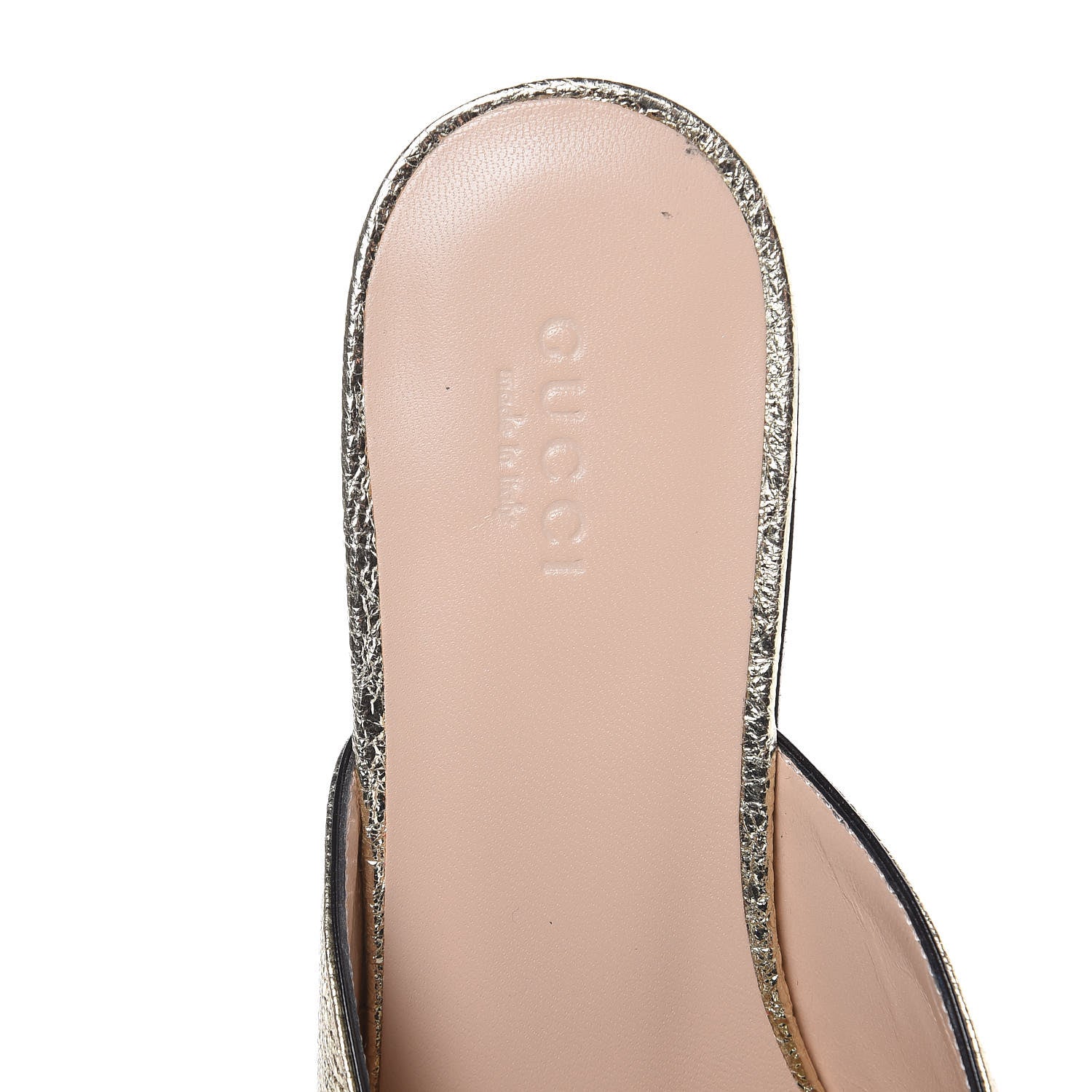 Gucci Galassia Womens GG Marmont Fringe Slippers 37 Platino 6 of 8