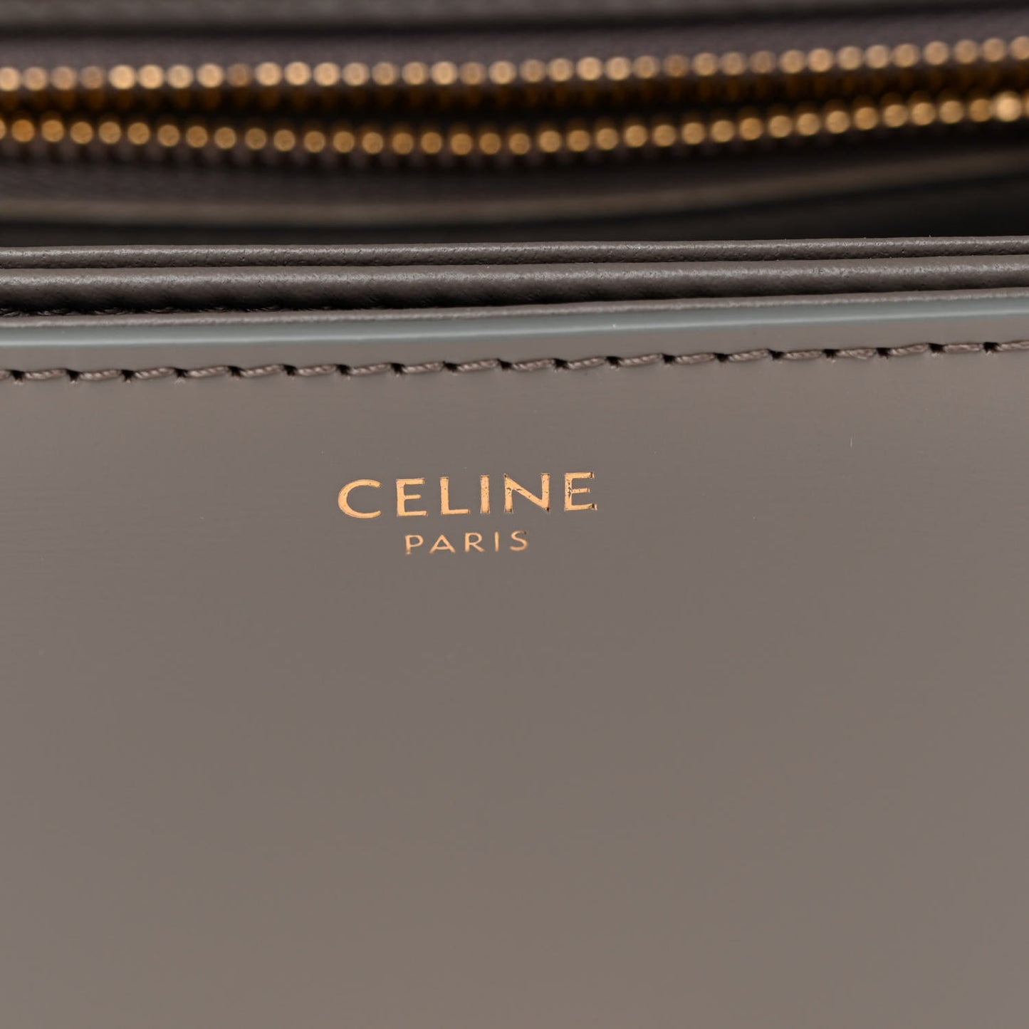 Shiny Calfskin Small Triomphe Pebble