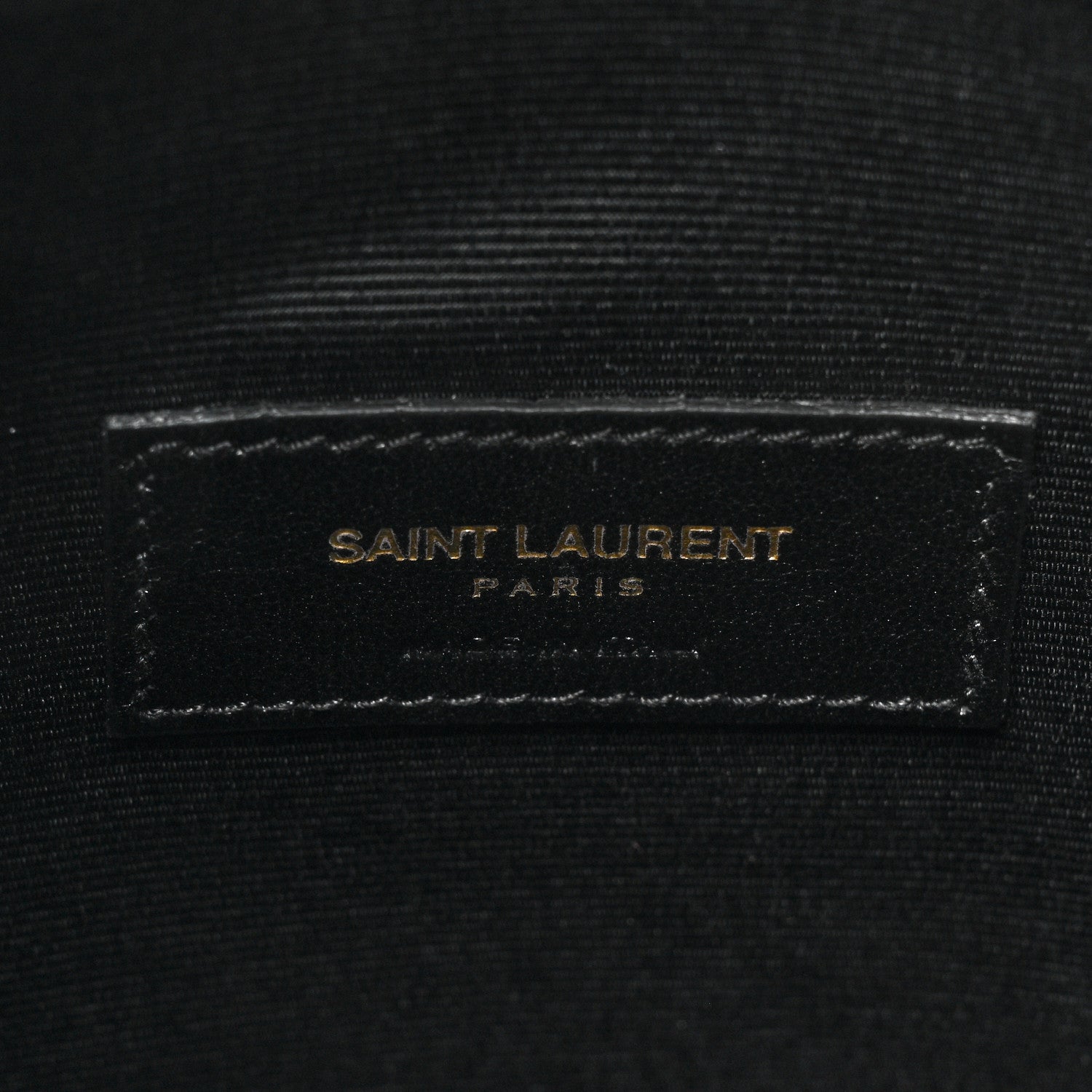 Saint Laurent Calfskin Fringe Small Monogram Bucket Bag Black 6 of 11
