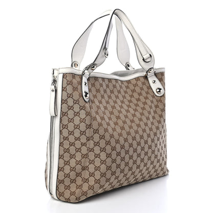 Gucci Monogram Icon Bit Large Tote Off White 2 of 10