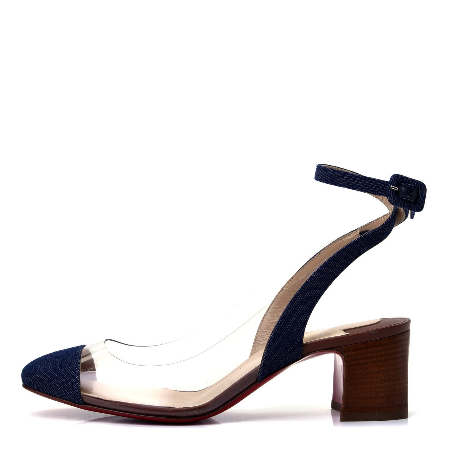 Denim PVC Asticocotte 55 Pumps 36.5 Version Denim Noce Luc