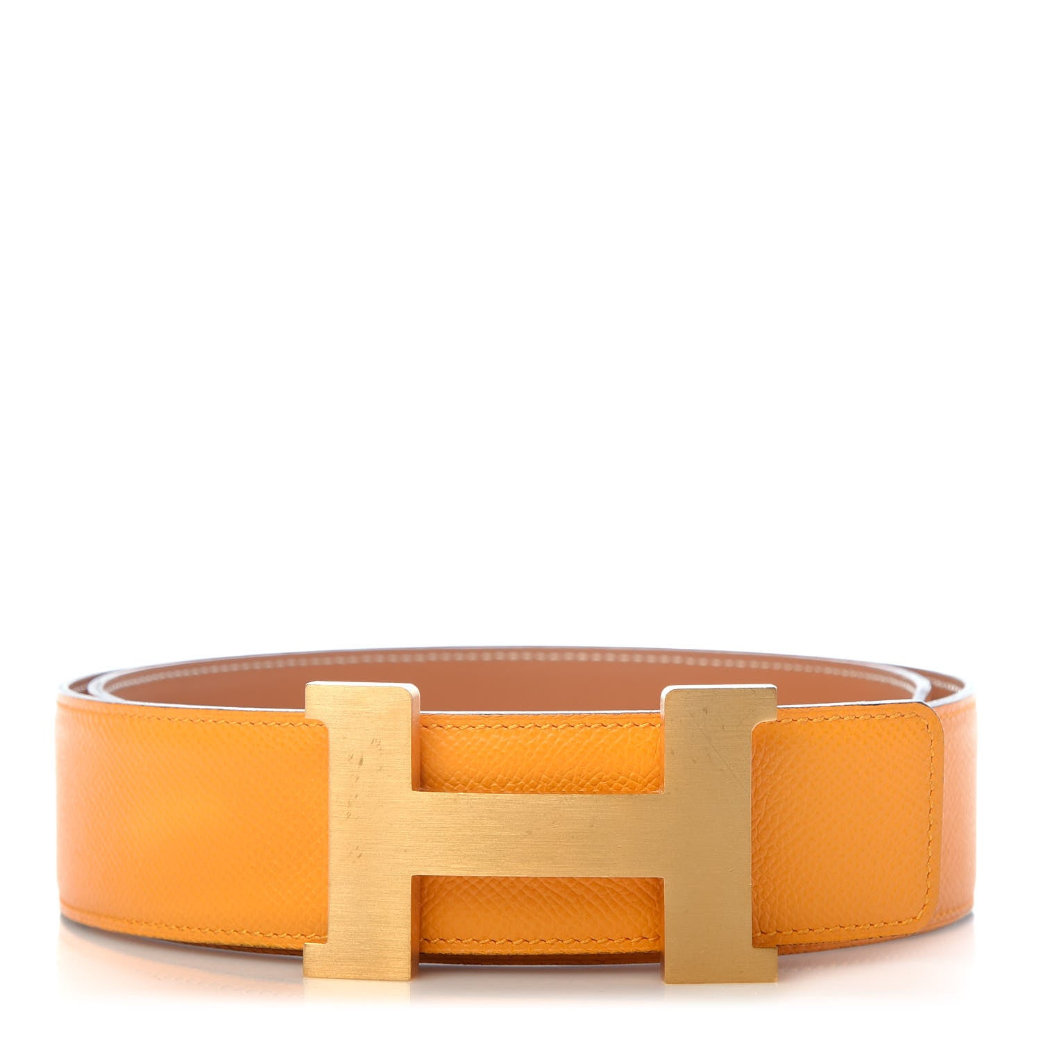 Hermes Epsom Chamonix 42mm Constance Belt 85 Jaune D'Or Natural 1 of 6