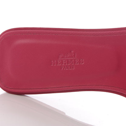 Hermes Epsom Oran Sandals 38 Rouge Azalee 8 of 10