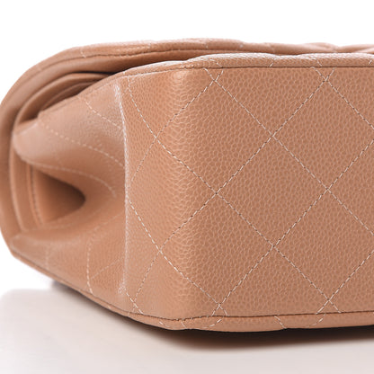 Chanel Caviar Quilted Jumbo Double Flap Beige 9 of 10