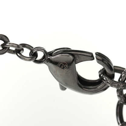 Chanel Pearl Bead CC Long Necklace Silver Grey 3 of 3