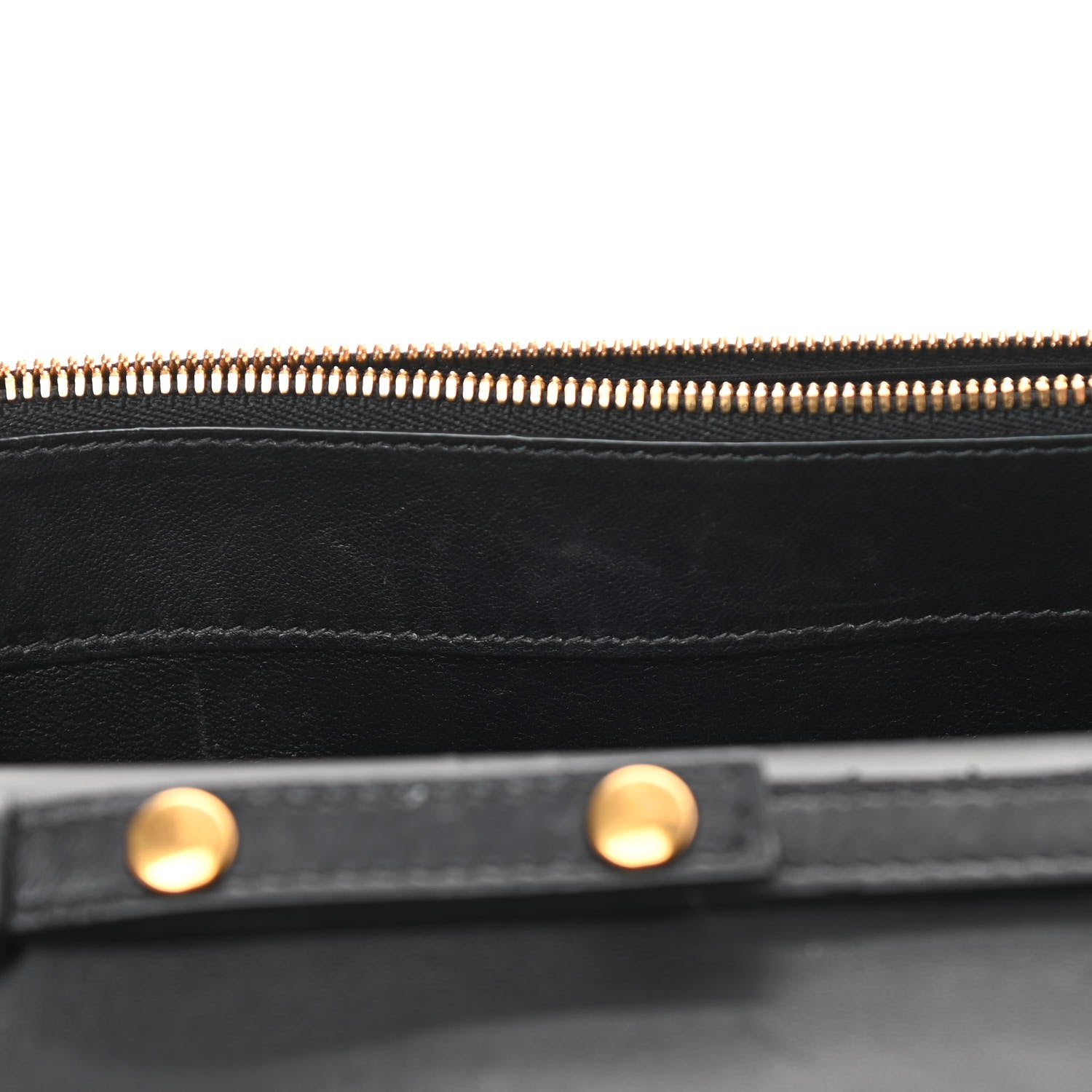 Balenciaga Shiny Goatskin Logo Embossed BB Wallet On Chain Black 13 of 15
