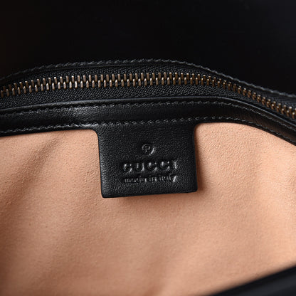 Gucci Calfskin Matelasse Small GG Marmont Shoulder Bag Black 5 of 9