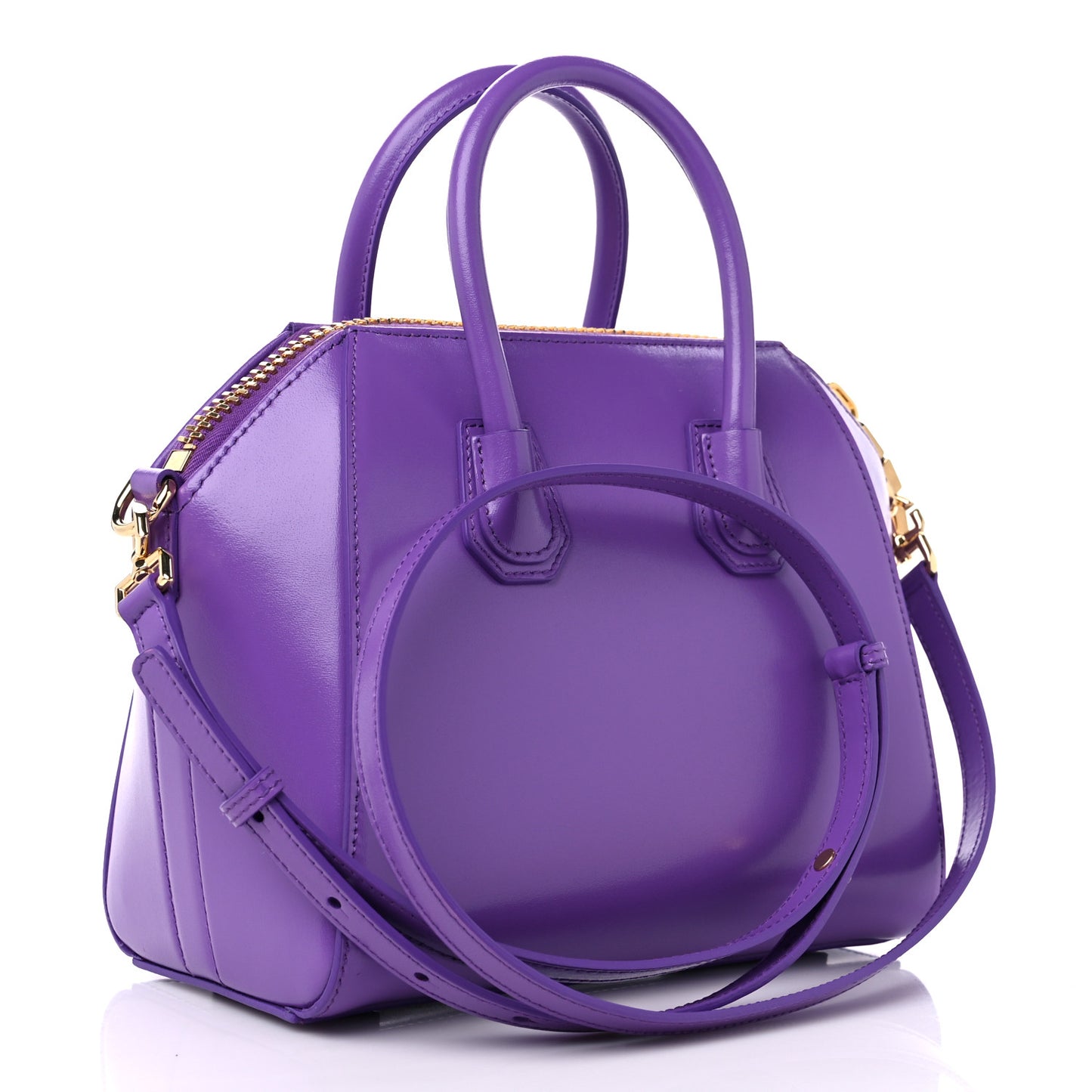 Box Calfskin Mini Antigona Purple Dahlia