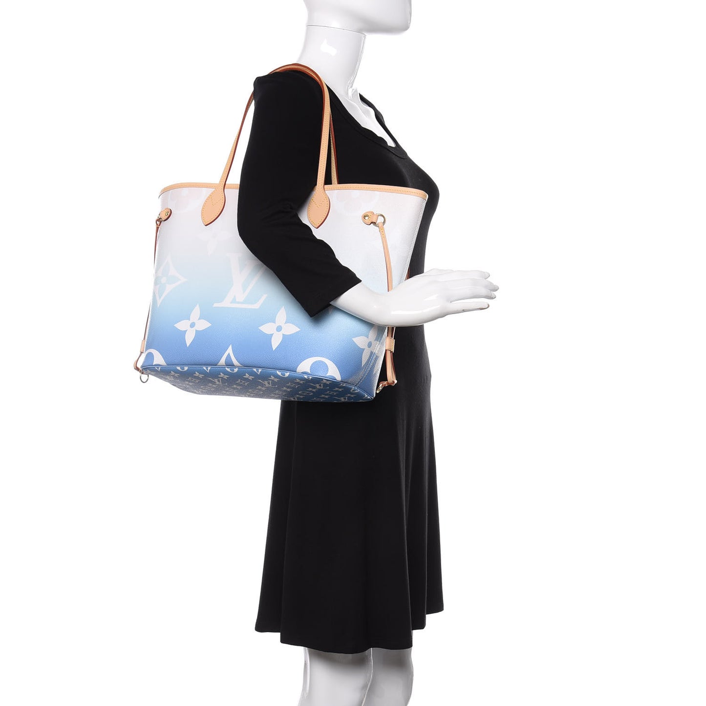 Monogram Giant By The Pool Neverfull MM Blue