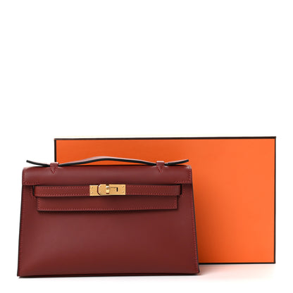 Hermes Swift Kelly Pochette Clutch Rouge H 2 of 10