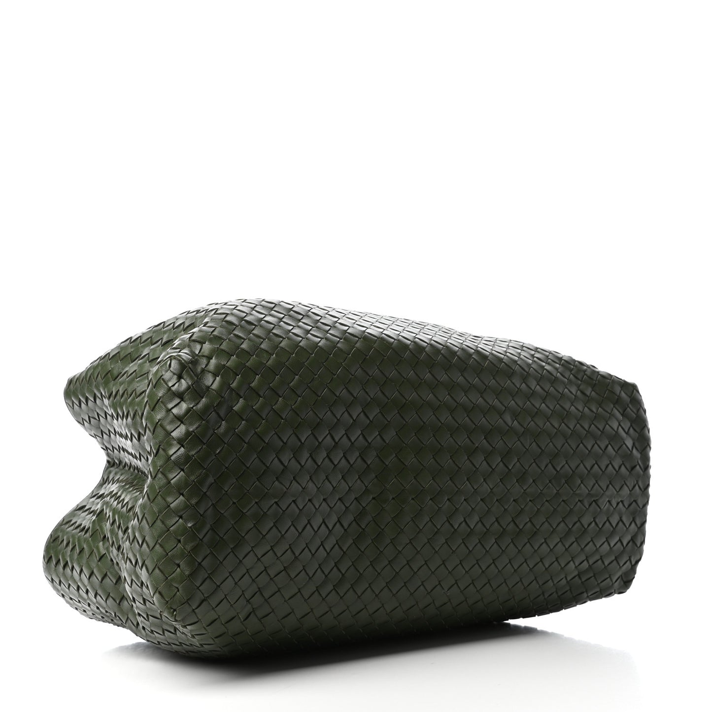 Nappa Intrecciato Large Classic Chain Strap Tote Green