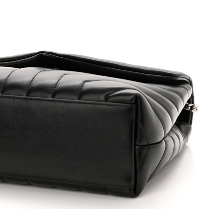 Saint Laurent Calfskin Y Quilted Monogram Small Loulou Chain Satchel Black 10 of 10