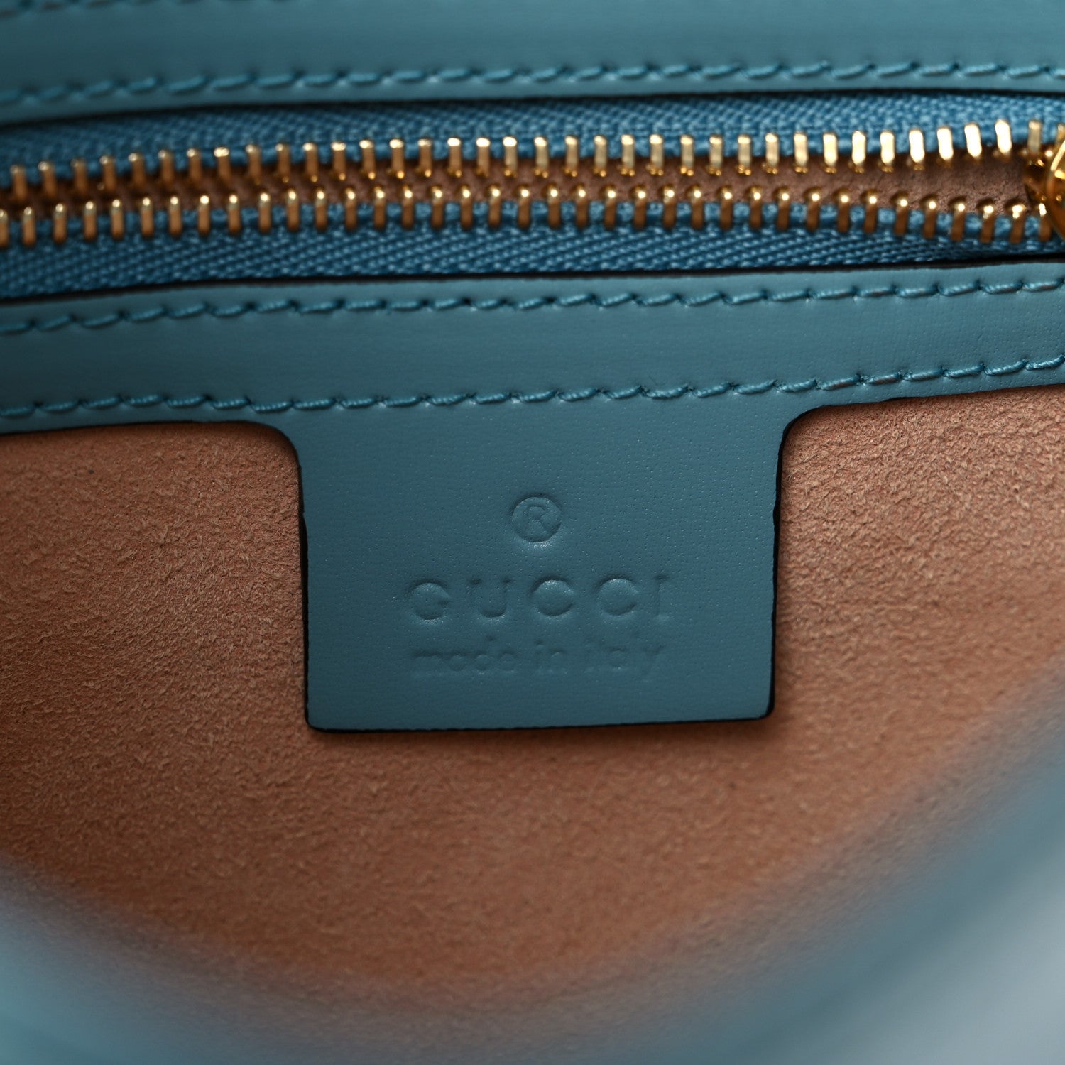 Gucci Boarded Dyana Lux Calfskin Small Jackie 1961 Hobo Dusty Azure 6 of 10