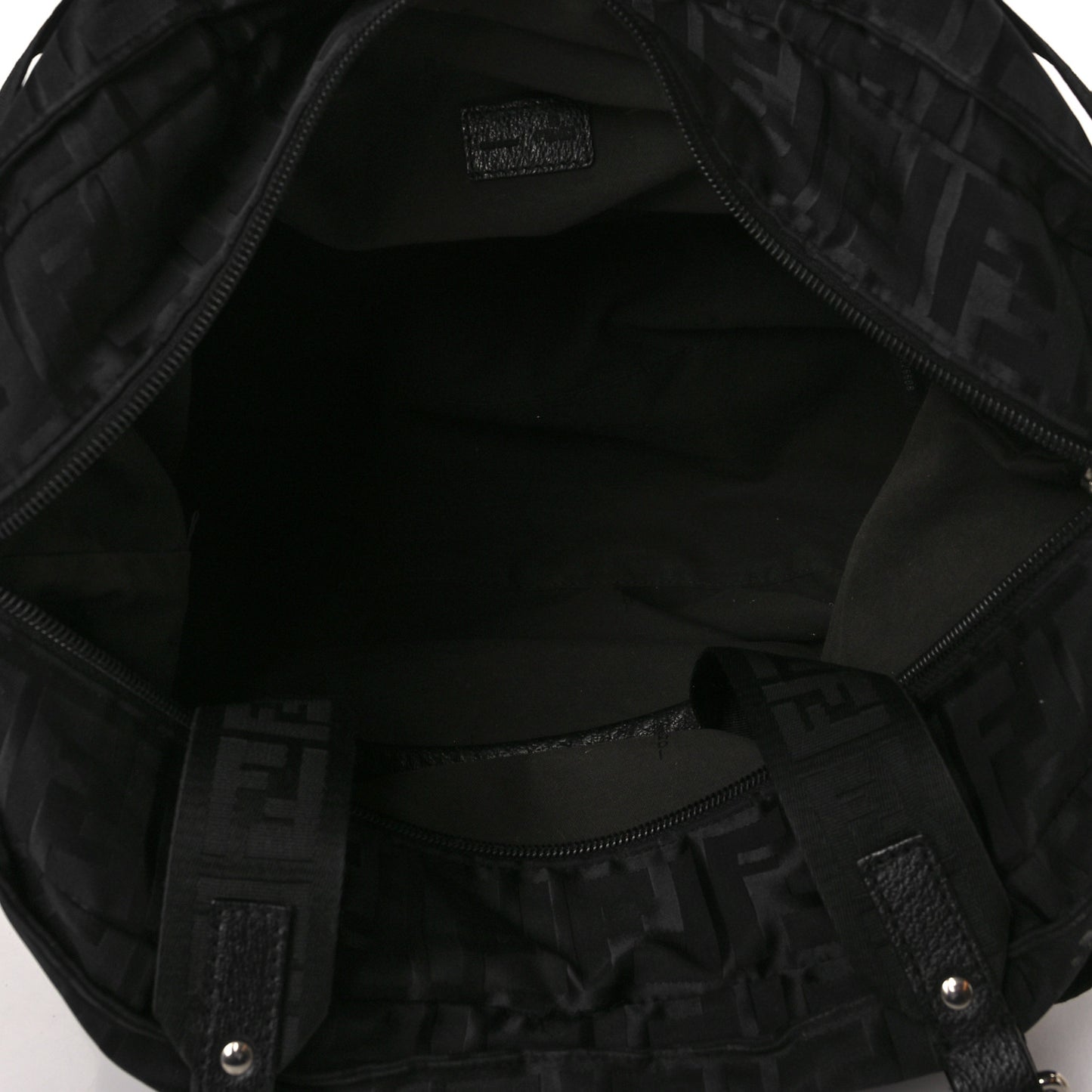 Zucca Cinghiale Zip Code Shopping Tote Black