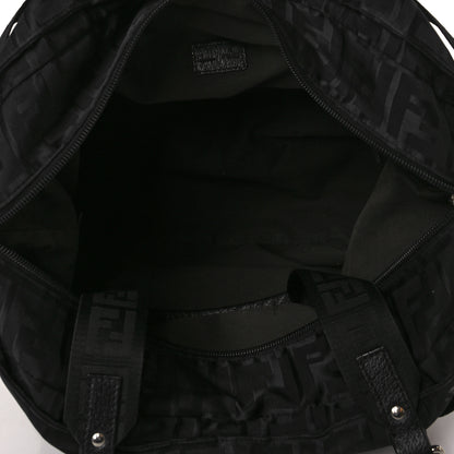 Fendi Zucca Cinghiale Zip Code Shopping Tote Black 4 of 9