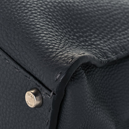 Fendi Cuoio Romano Selleria Bi-Color Medium Peekaboo Iconic Satchel Asfalto Latte 10 of 15