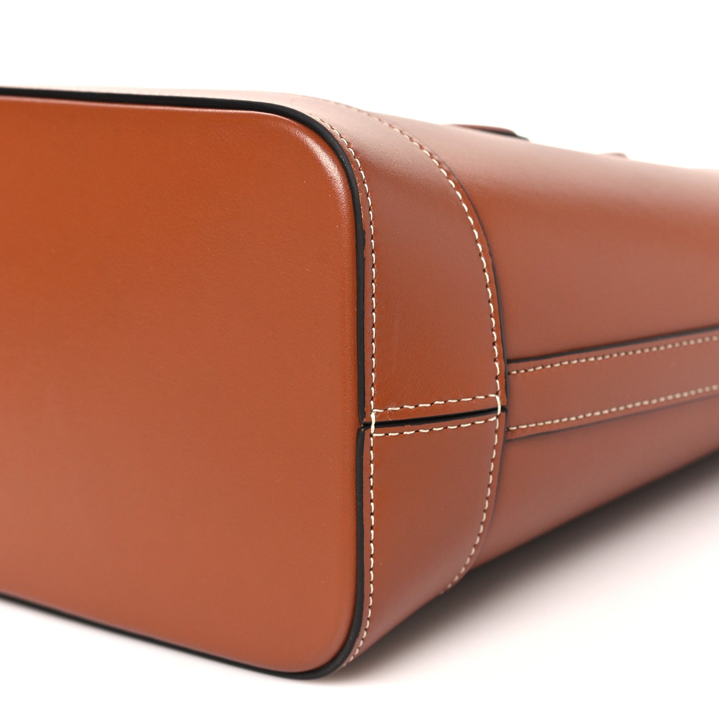 Smooth Calfskin Small Cuir Triomphe Bucket Bag Tan