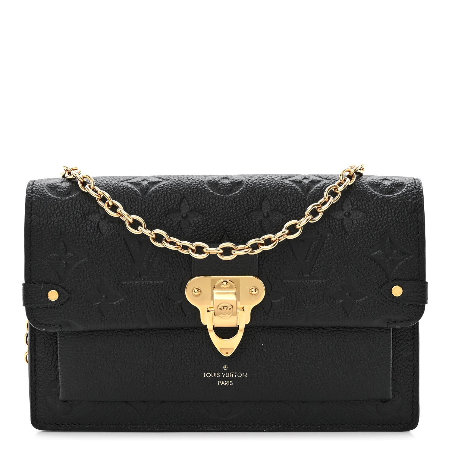 Louis Vuitton Empreinte Vavin Chain Wallet Black 1 of 9