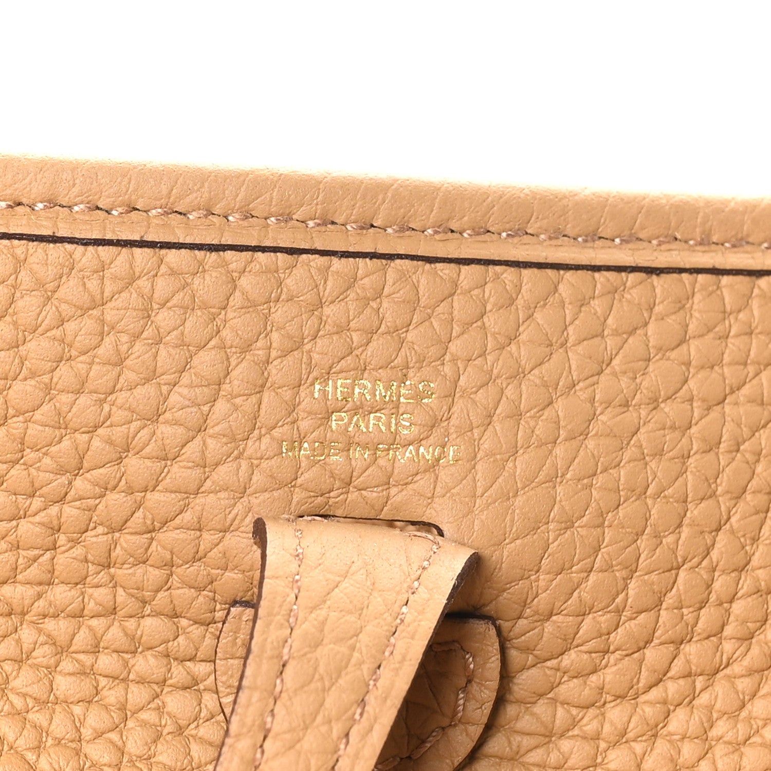 Hermes Taurillon Clemence Evelyne TPM Biscuit 6 of 11