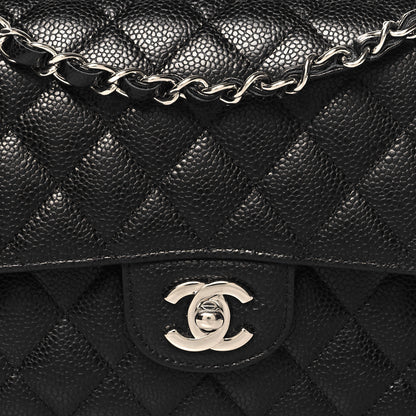 Chanel Caviar Quilted Medium Double Flap Black 8 of 11