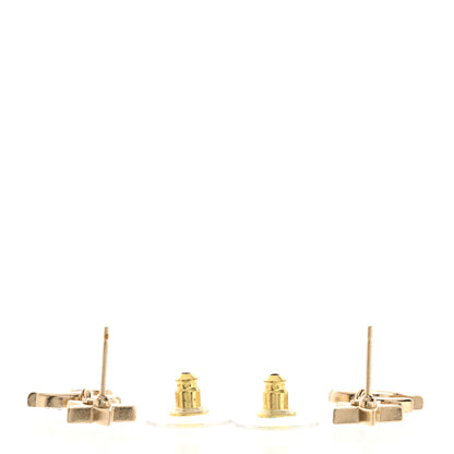 Chanel Crystal CC Star Drop Earrings Gold 4 of 5
