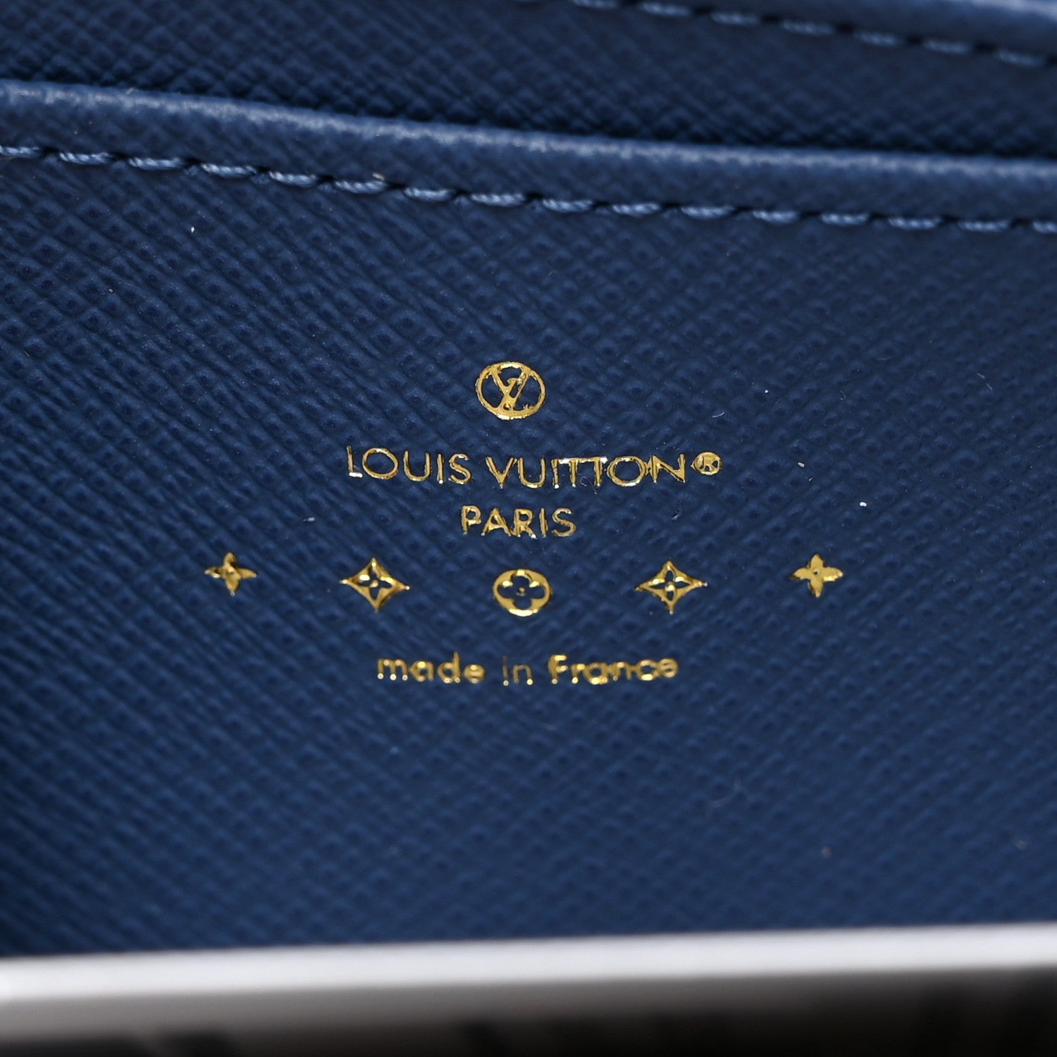 Louis Vuitton Denim Monogram Zippy Coin Purse Blue 6 of 7