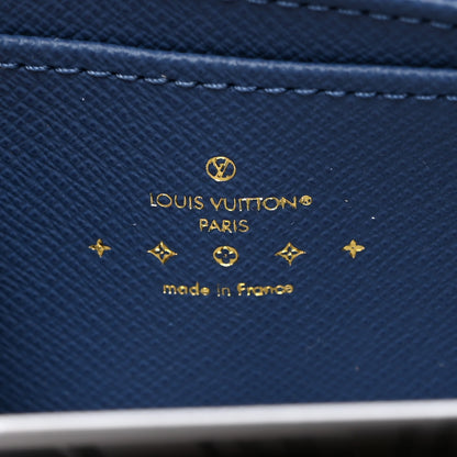 Louis Vuitton Denim Monogram Zippy Coin Purse Blue 6 of 7