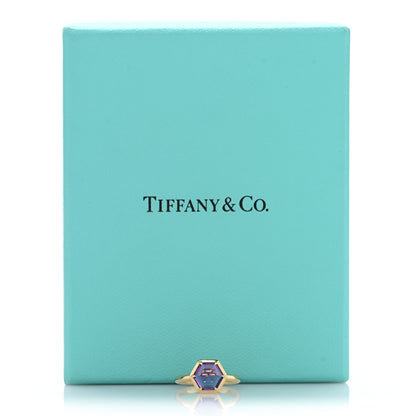 Tiffany 18K Yellow Gold Amethyst Small Paloma Picasso Studio Hexagon Ring 47 4 5 of 5
