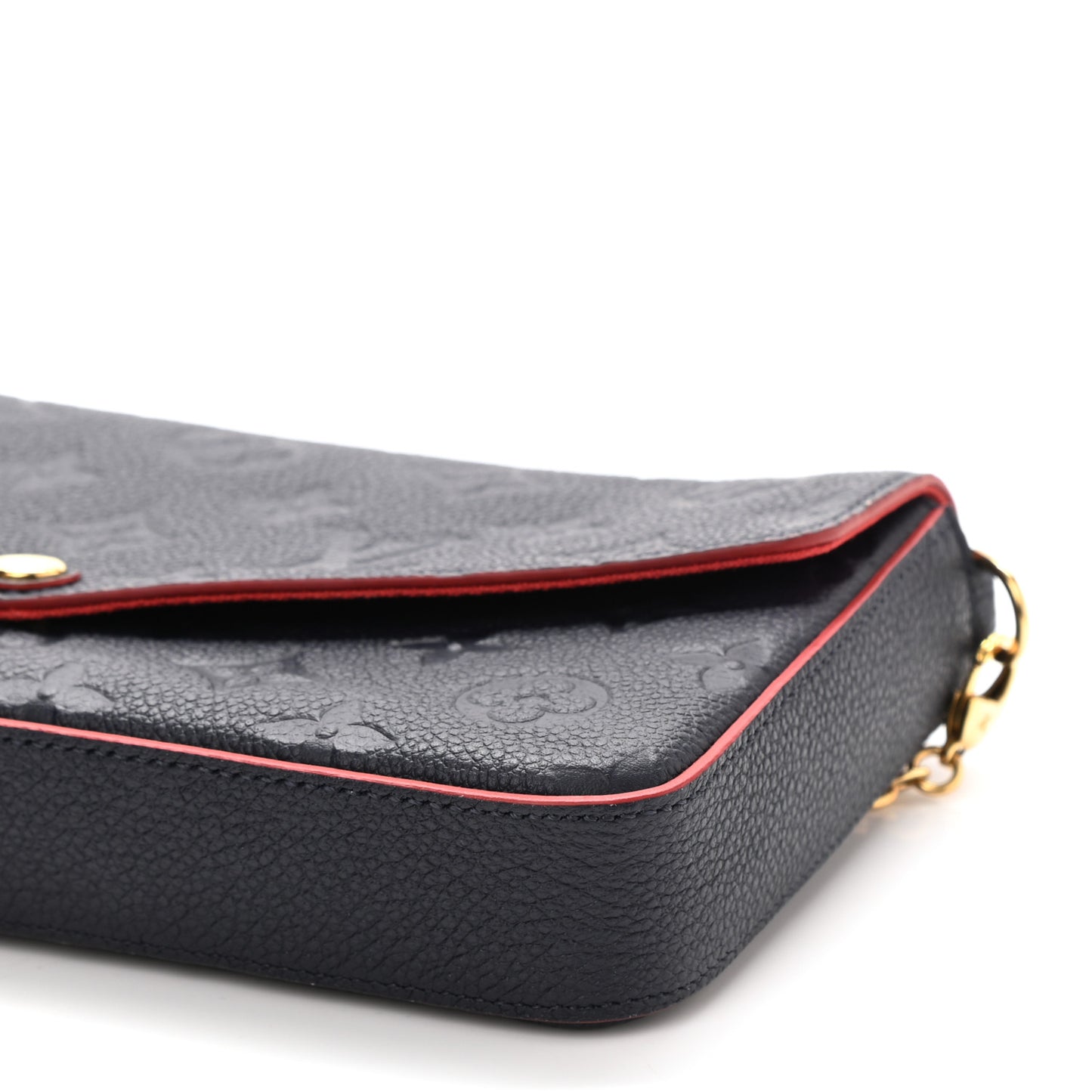 Empreinte Pochette Felicie Chain Wallet Marine Rouge