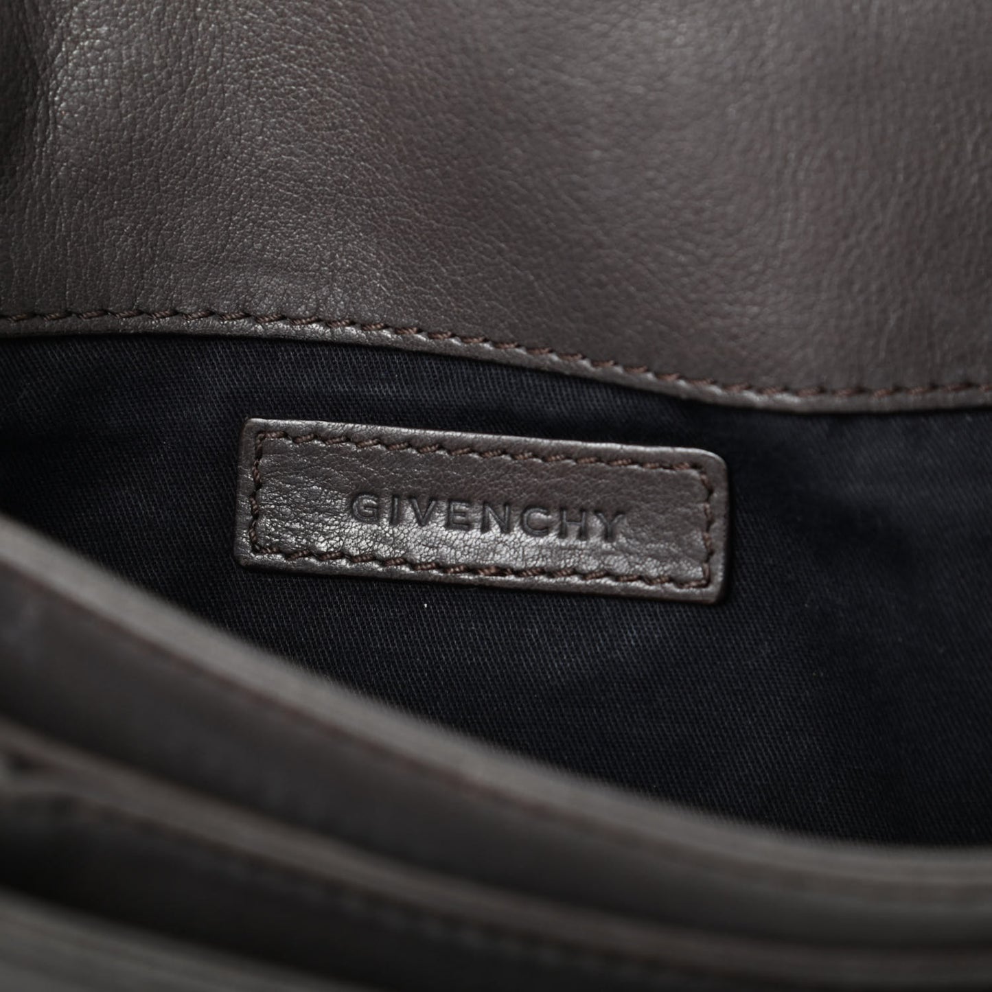 Calfskin Stitched Antigona Envelope Clutch Grey