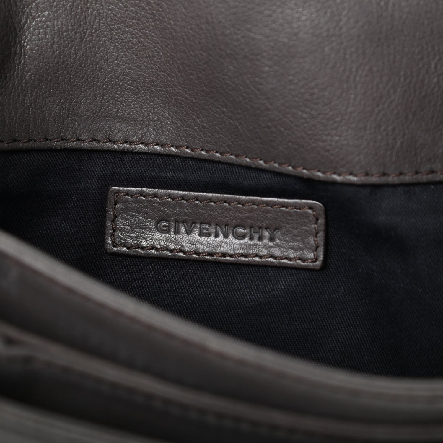 Givenchy Calfskin Stitched Antigona Envelope Clutch Grey 6 of 8