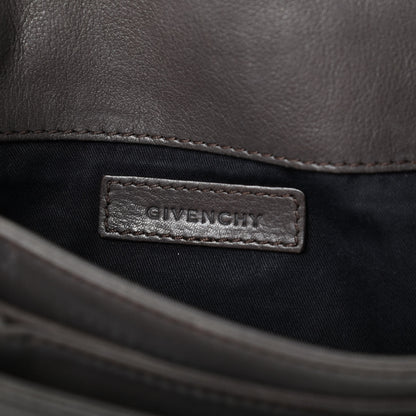 Givenchy Calfskin Stitched Antigona Envelope Clutch Grey 6 of 8