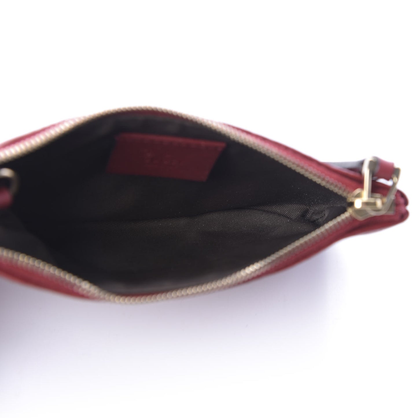 Microguccissima Key Ring Coin Case Hibiscus Red