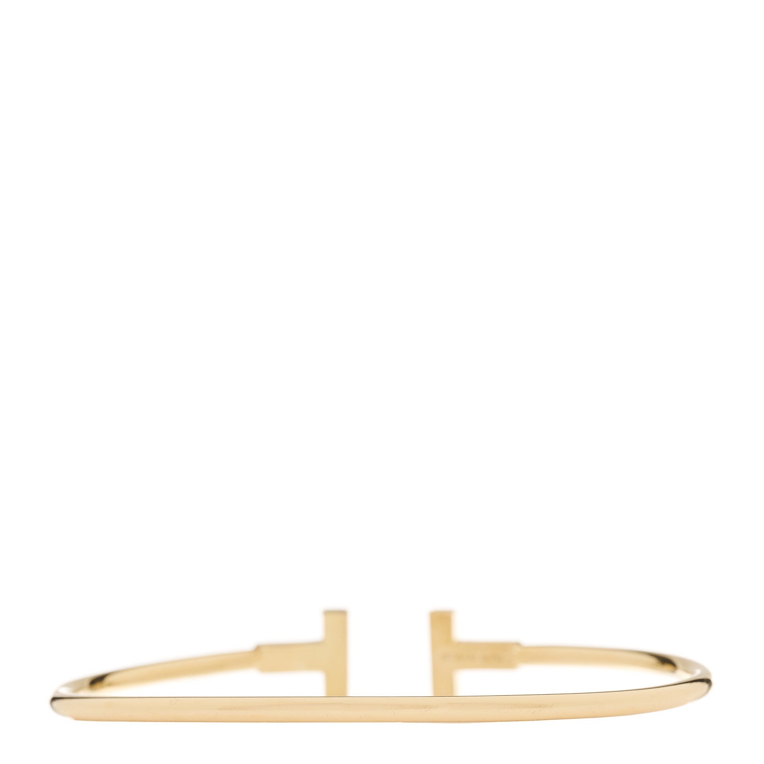 Tiffany 18K Yellow Gold T Wire Bracelet 3 of 5