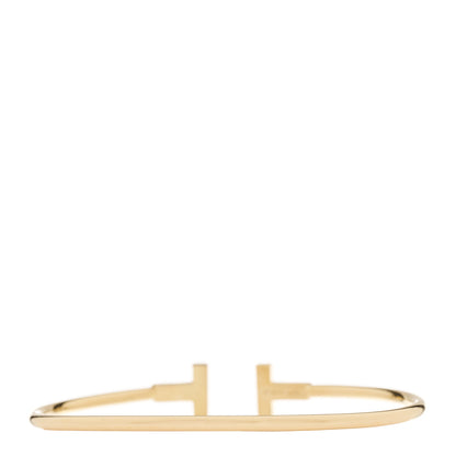 Tiffany 18K Yellow Gold T Wire Bracelet 3 of 5